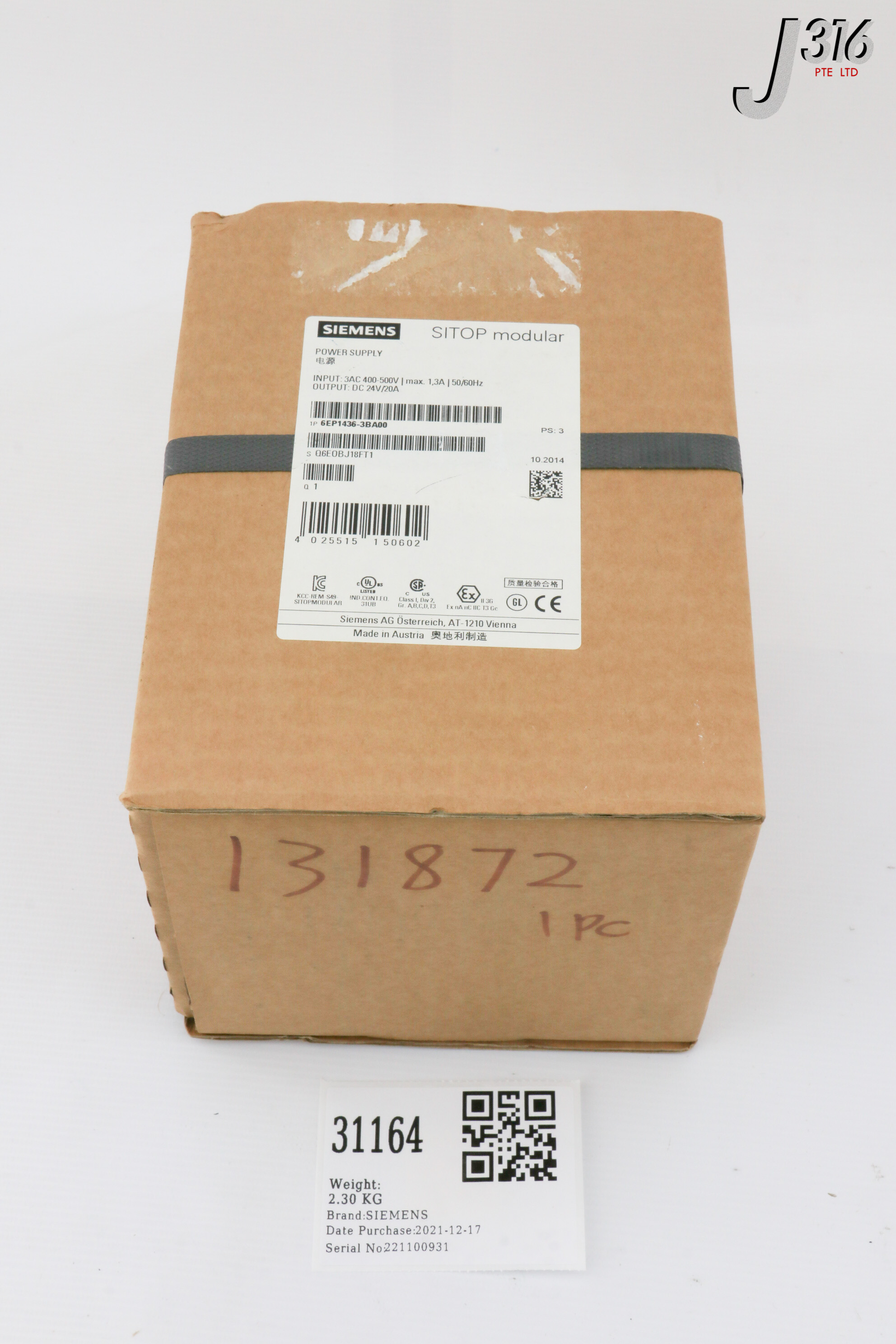サンプル 31164 SIEMENS SITPOP MODULAR POWER SUPPLY (NEW) 6EP1436-3BA00 | eBay